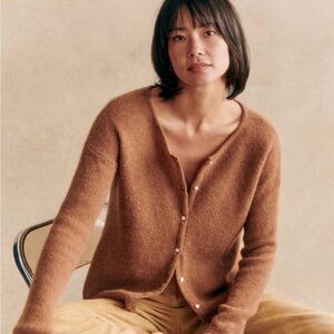 Sezane Gaspard Cardigan Camel XS